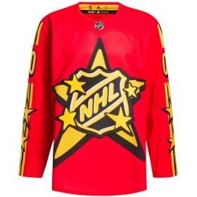 Mænd All-Star 2024 Trøje Tilpasset NHL Game Adidas x Drew House Rød Authentic